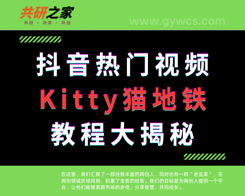 抖音上热门的Kitty 猫主题地铁教程大揭秘