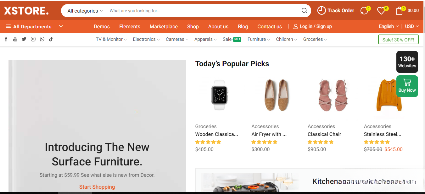 WordPress主题–Xstore v9.5.1 Woocommerce主题 破解版下载