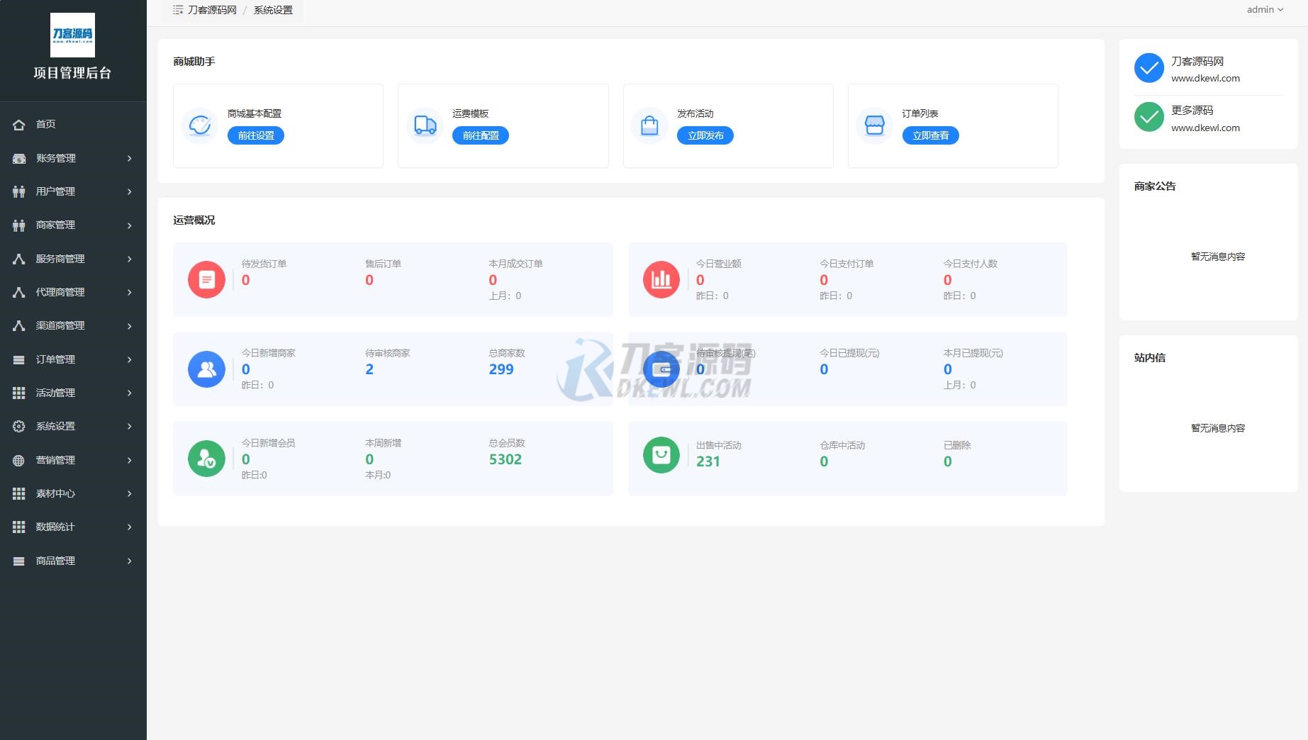 最新电子商务购物商城系统源码 三端/H5+微信+安卓