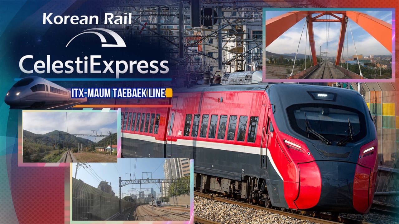 韩国铁路 Celesti特快 ITX-MAUM 太白线丨Korean Rail Celesti Express ITX-MAUM Taebaek Line