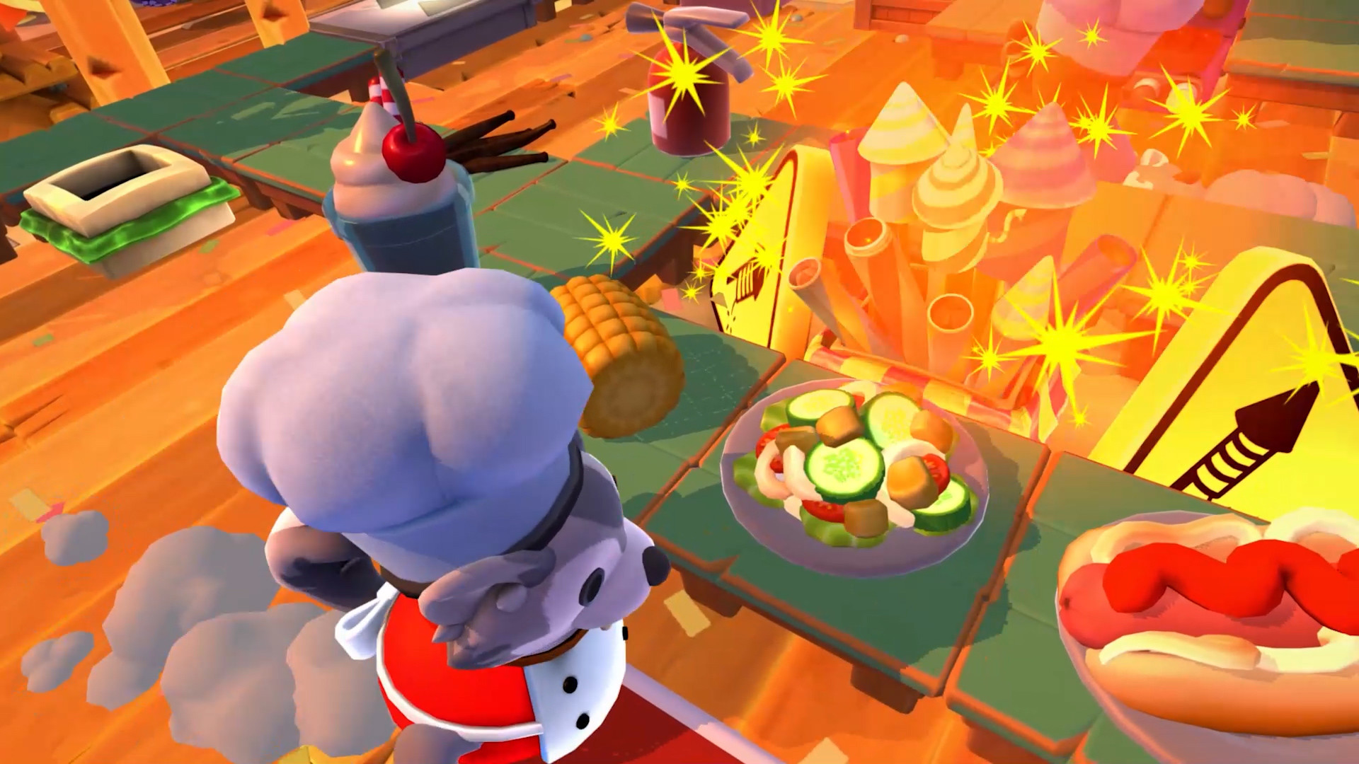 《煮糊了2 分手厨房2 Overcooked2》Switch美版中文版NSP下载 – 含1.0.19补丁+5DLC