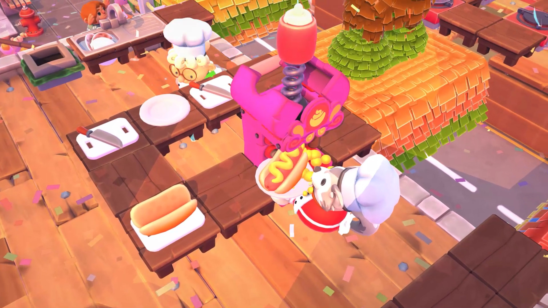 《煮糊了2 分手厨房2 Overcooked2》Switch美版中文版NSP下载 – 含1.0.19补丁+5DLC