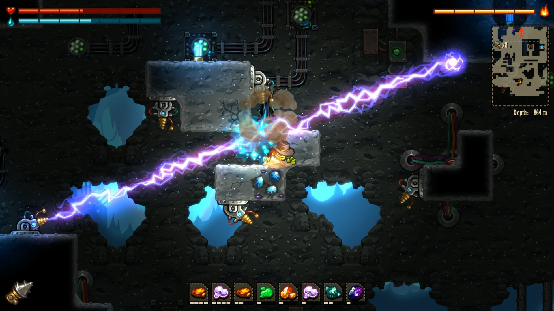 《蒸汽世界：挖掘 SteamWorld Dig》Switch英文版NSP下载 – 含1.12.0补丁