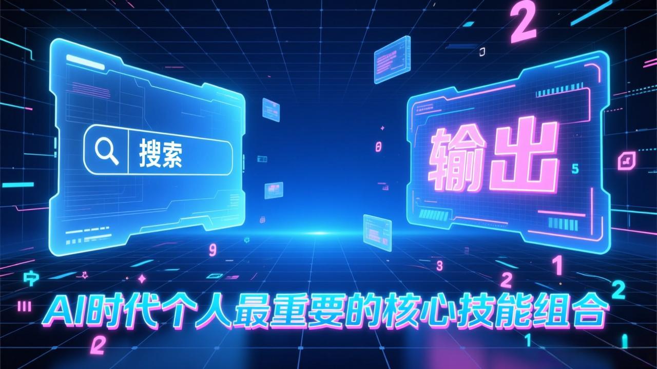 付费文章:AI时代个人最重要的核心技能组合:“输出能力”和“搜索能力”