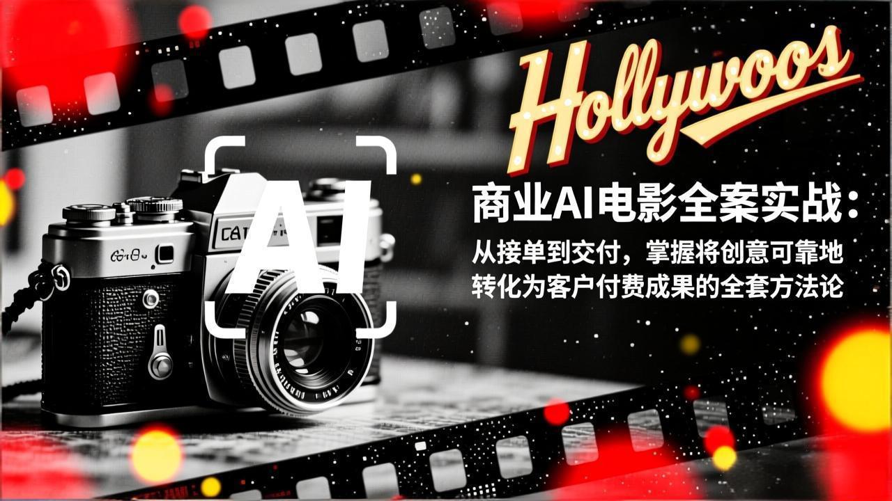 商业AI电影全案实战:从接单到交付,掌握将创意可靠地转化为客户付费成果的全套方法论