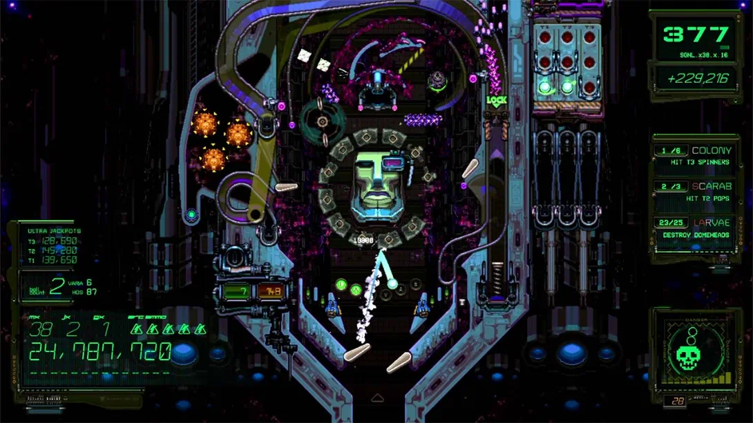 【美版】异种弹珠台 敌对弹球行动 .XENOTILT HOSTILE PINBALL ACTION 中文