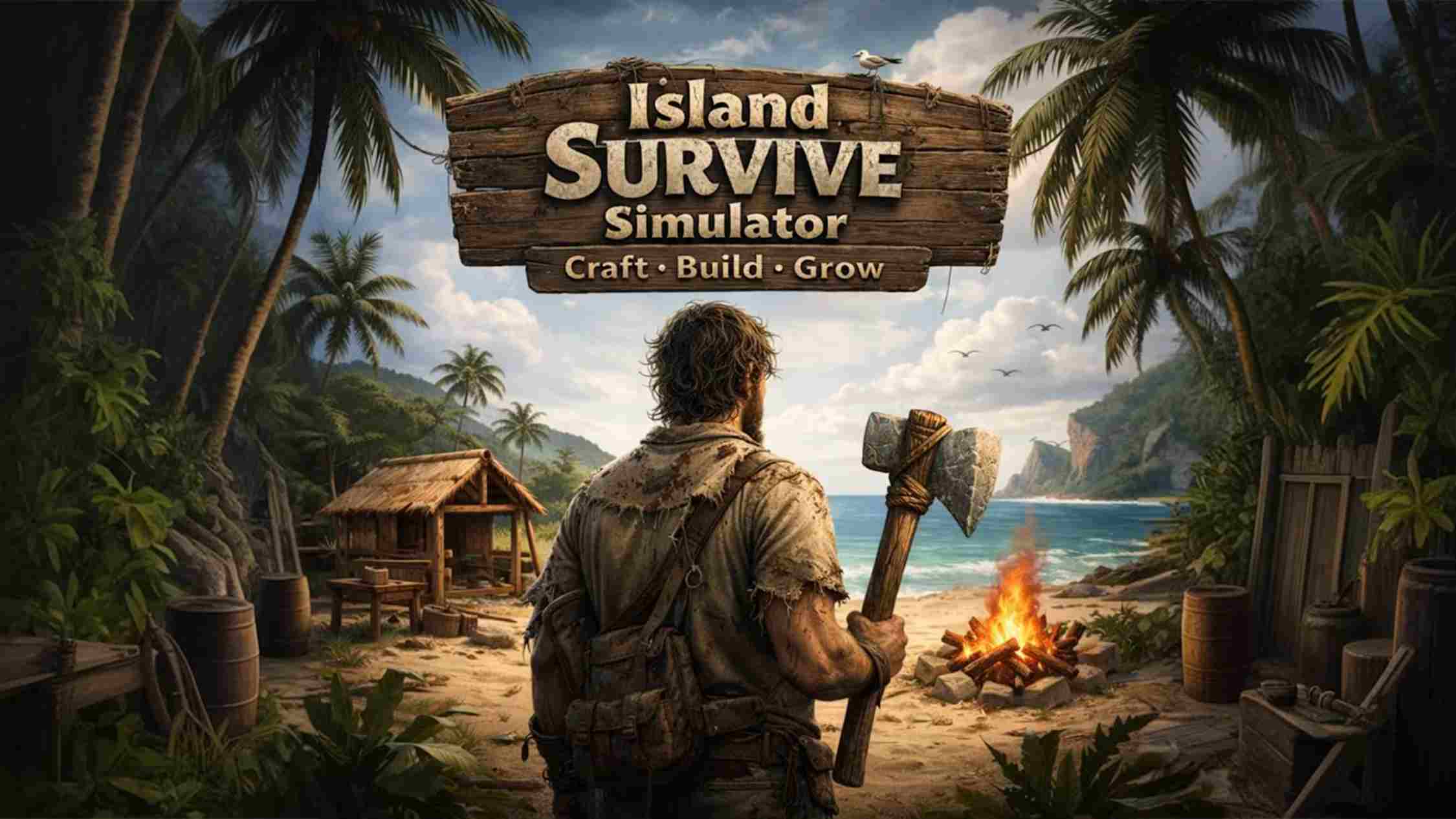 岛屿生存模拟器 .Island Survive Simulator – Craft, Build, Grow 英语