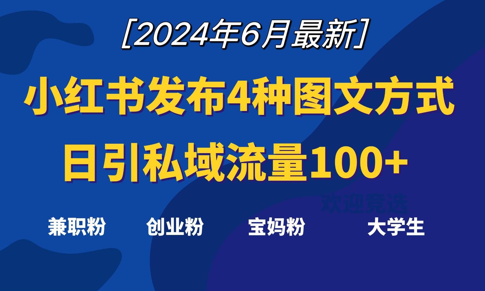小红书发布这4种图文,就能日引私域流量100+
