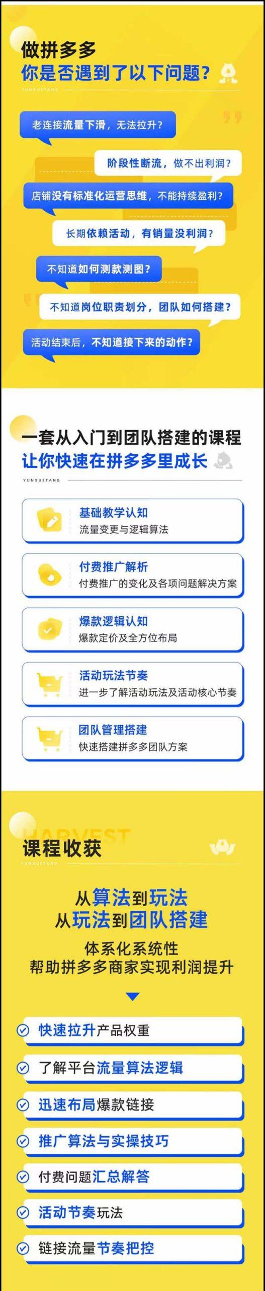 拼多多·进阶课:极限拉升/盈利突破:从算法到玩法 从玩法到团队搭建-18节
