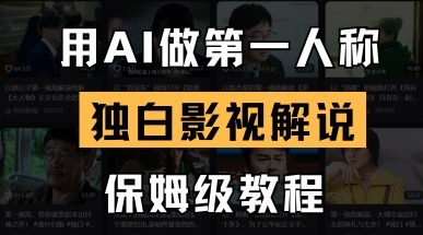 用AI做第一人称独白影视解说,手把手教学,保姆级教程