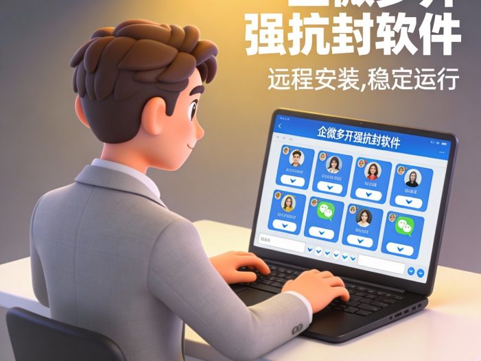 企微多开强抗封软件开发 企微多开 最强抗封 企微多开，一台电脑开上7到8个完全没问题