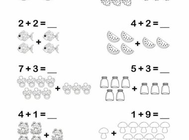 幼小衔接看图列式