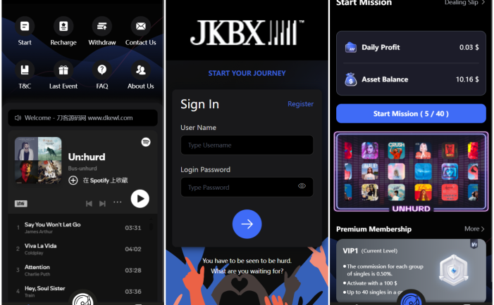 JKBX海外音乐抢单系统源码 Thinkphp框架 附教程
