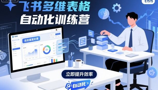 飞书多维表格自动化训练营,手把手教你告别重复处理,用多维表格开启高效办公新模式