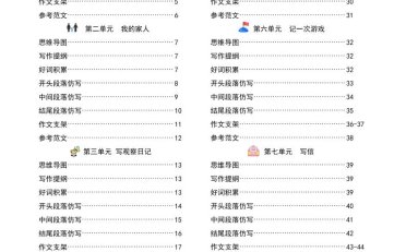 新四上语文同步单元作文专项提升训练(52页)