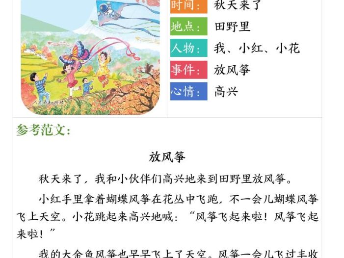 新一上语文看图写话专项练习常考精选12篇（含范文24页）