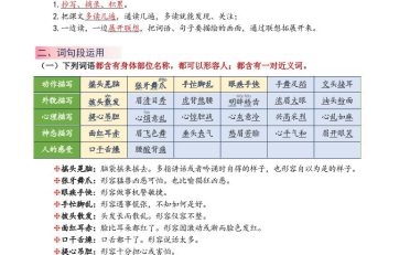 新三上语文1-8单元语文园地重点总结(晨读晚练)20页