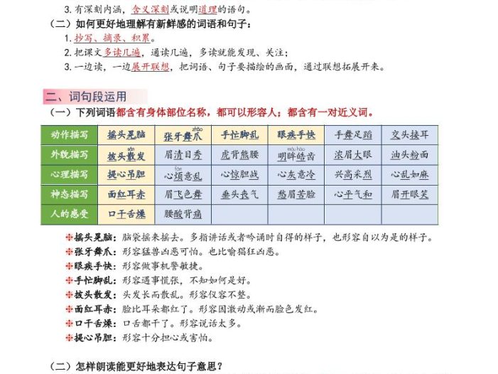 新三上语文1-8单元语文园地重点总结（晨读晚练）20页