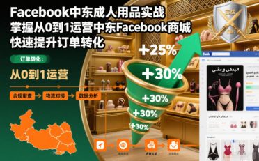 Facebook中东成人用品实战,掌握从0到1运营中东Facebook商城,快速提升订单转化