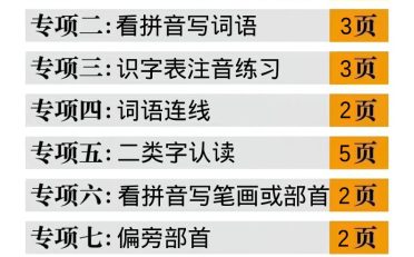 一年级上语文十大专项合集