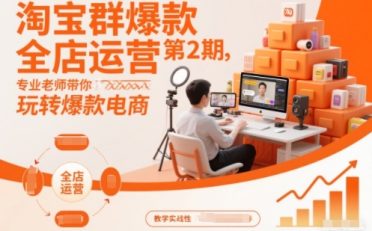 淘宝群爆款全店运营第2期，专业老师带你玩转爆款电商(更新)