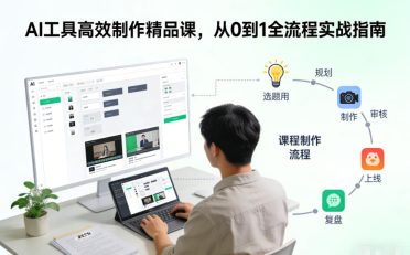 AI工具高效制作精品课,从0到1全流程实战指南