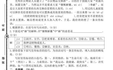 六上语文第六单元素养提优卷（含答案）
