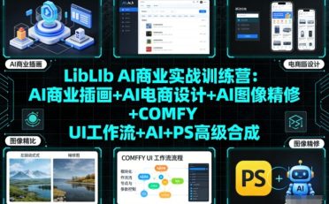 LibLIb AI商业实战训练营：AI商业插画+AI电商设计+AI图像精修+COMFY UI工作流+AI+PS高级合成