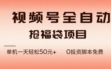 视频号全自动抢福袋,一天单机轻松50+,零成本脚本代替人工去跑【揭秘】