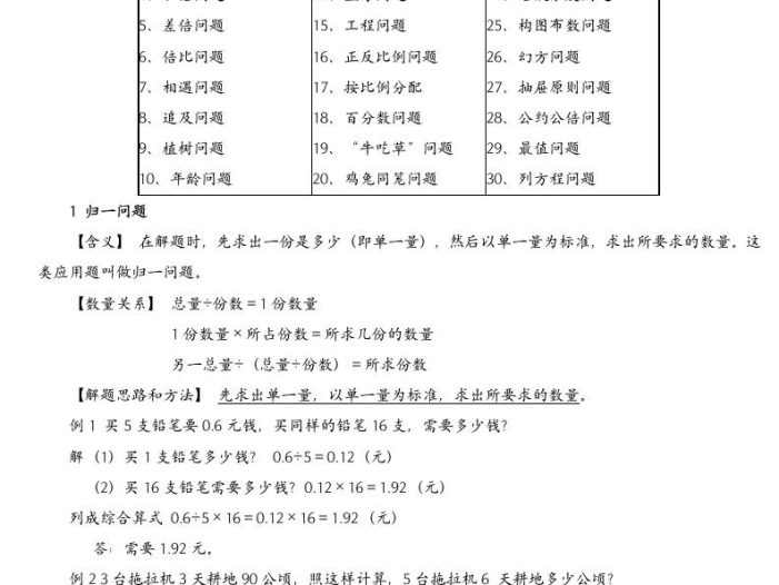 （精品）小学数学典型应用题精讲宝典(1)