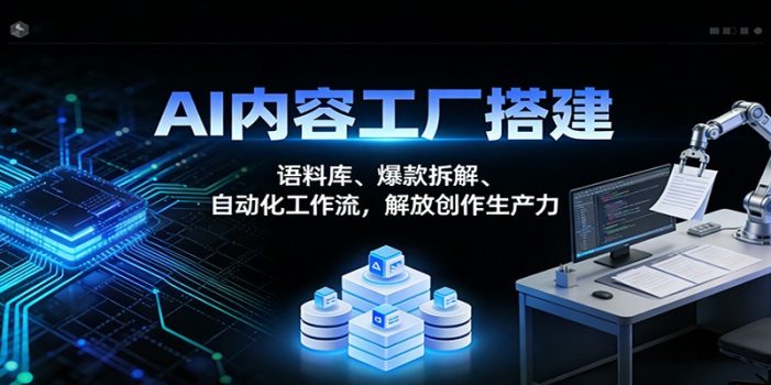 AI内容工厂搭建：语料库、爆款拆解、自动化工作流，解放创作生产力