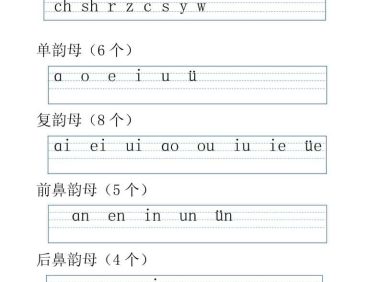 一年级上语文拼读表拼读训练（全46页）