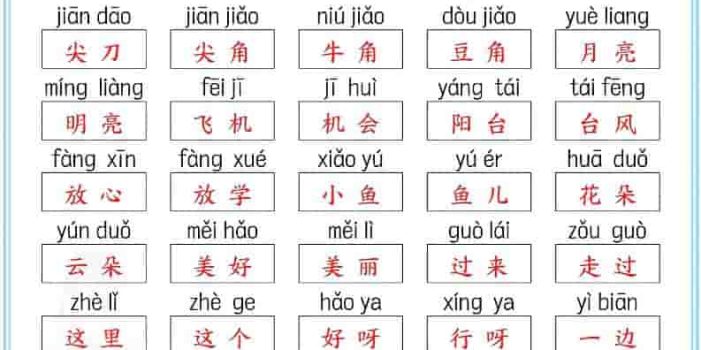 一年级下语文第六单元高频考点汇总