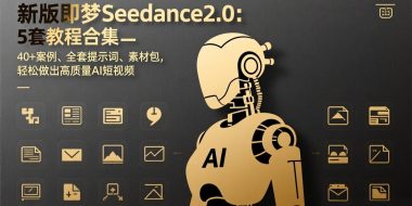 新版即梦Seedance2.0：5套教程合集，40+案例、全套提示词、素材包，轻松做出高质量AI短视频