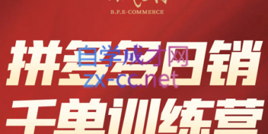 白凤电商·拼多多日销千单训练营(更新2月)