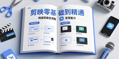 剪映零基础也能快速上手,从入门到精通掌握网感剪辑全流程,掌握能直接变现的剪辑能力