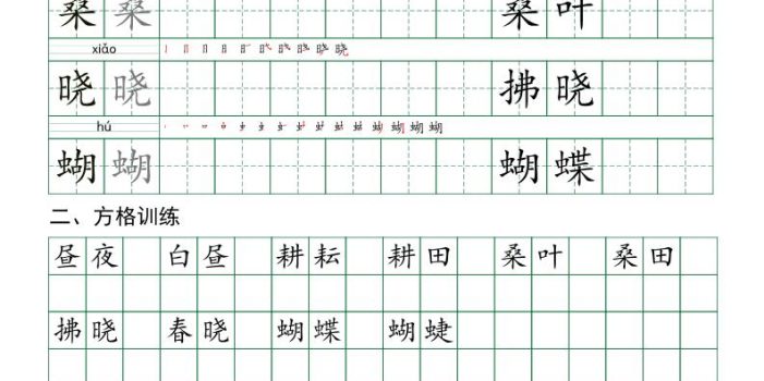 五下语文每日实用练习字帖（习字格+方格+章法练习）