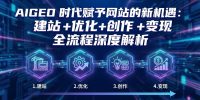 AIGEO+时代赋予网站的新机遇:建站+优化+创作+变现+全流程深度解析