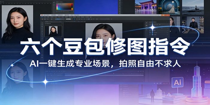 六个豆包修图指令：AI 一键生成专业场景，拍照自由不求人