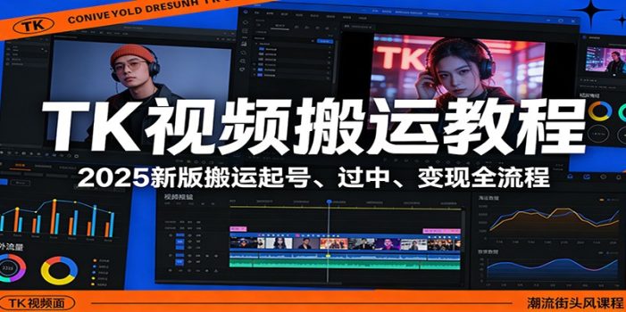 TK视频搬运教程：2025新版搬运起号、过中、变现全流程
