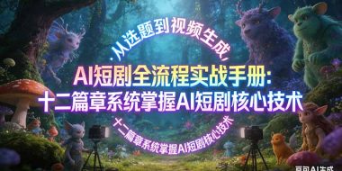 AI 短剧全流程实战手册：从选题到视频生成，十二篇章系统掌握 AI 短剧核心技术