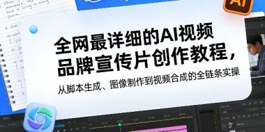 全网最详细的AI视频品牌宣传片创作教程，从脚本生成、图像制作到视频合成的全链条实操