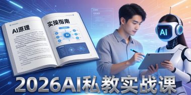 2026AI私教实战课:从AI原理到全场景实操,零基础学会用AI提效+单人单干创业