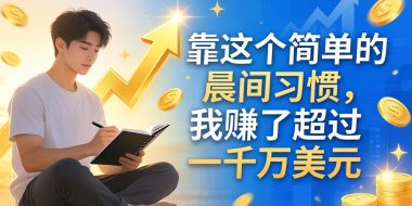 付费文章：靠这个简单的晨间习惯，我赚了超过一千万美元