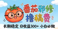 番茄撸金术：日入300+稳如泰山！独家玩法曝光，操作门槛极低，无需经验，小白闭眼上车【揭秘】