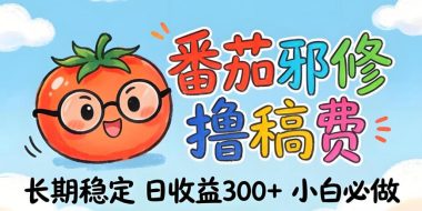 番茄撸金术：日入300+稳如泰山！独家玩法曝光，操作门槛极低，无需经验，小白闭眼上车【揭秘】