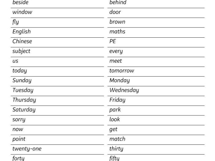 四年级下英语26春全册单词默写单《湘少版》
