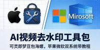 AI视频去水印工具包：可灵即梦豆包海螺，苹果微软双系统带教程