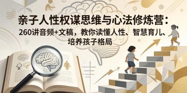 亲子人性权谋思维与心法修炼营：260讲音频+文稿，教你读懂人性、智慧育儿、培养孩子格局