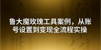 引流创业粉卖软件教学：鲁大魔玫瑰工具案例，从账号设置到变现全流程实操